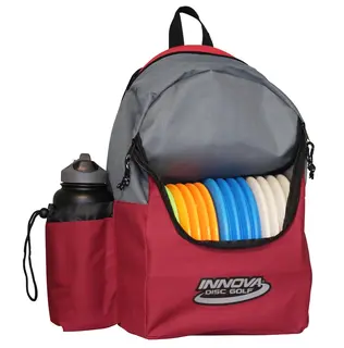 Innova Discover Backpack rød/grå Innova frisbeegolf sekk