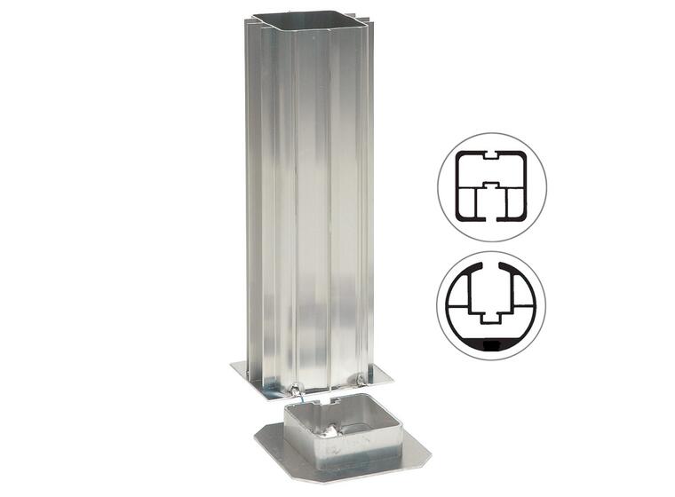 Ground Sockets for 80x80 mm  und ø 83 mm Posts 
