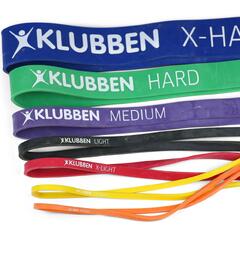 Klubben Vastuskuminauha Powerband 1 kpl | Eri vastuksilla