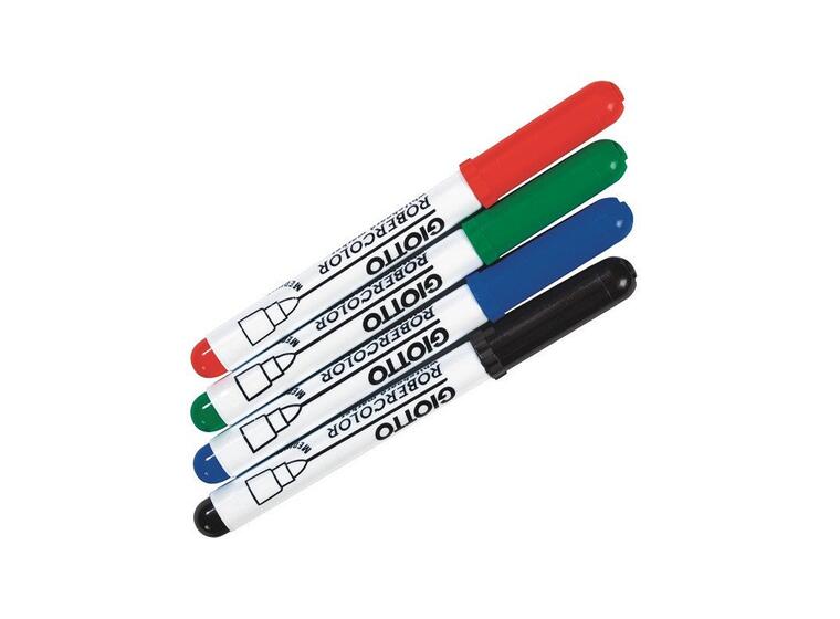 MARKERS WITH DRY WIPE INK Medium MULTICOLOURED | CHISEL TIP 