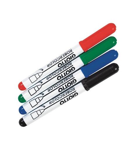 MARKERS WITH DRY WIPE INK Medium MULTICOLOURED | CHISEL TIP