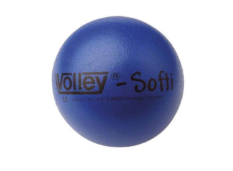 Pehmopallo Volley Softi sininen Halkaisija 16cm - Ele-pinta 
