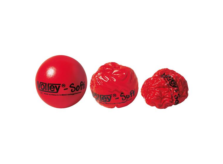 Pehmopallo Volley Softi sininen Halkaisija 16cm - Ele-pinta 