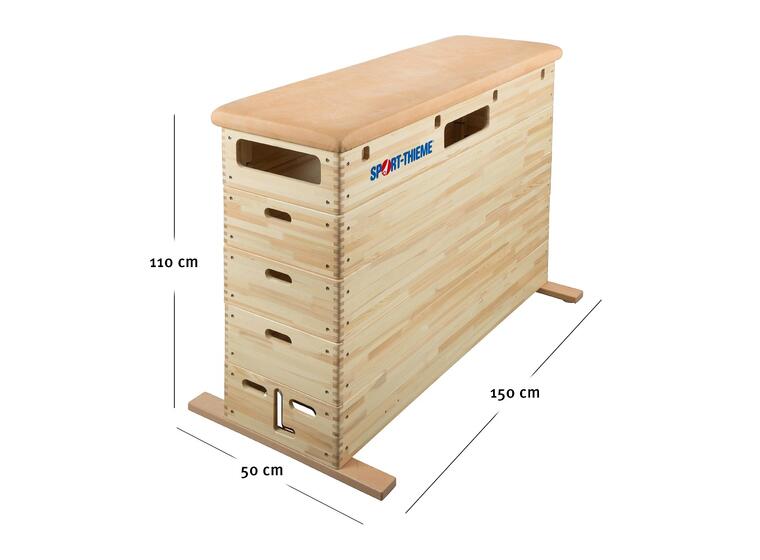 SPRUNGKASTEN Furu - uten hjul - 4 seksjoner 