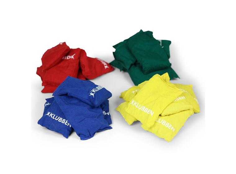 Bean Bags 15 x 10 cm Drill Cotton Cover Set of 32 | 8 of each colour in a bag 