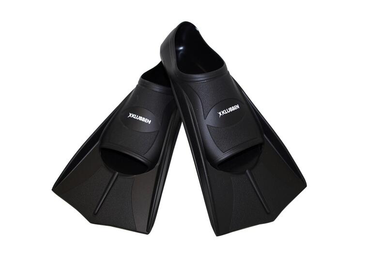Silicone Training Fin - Short Blade Black - 47-48 
