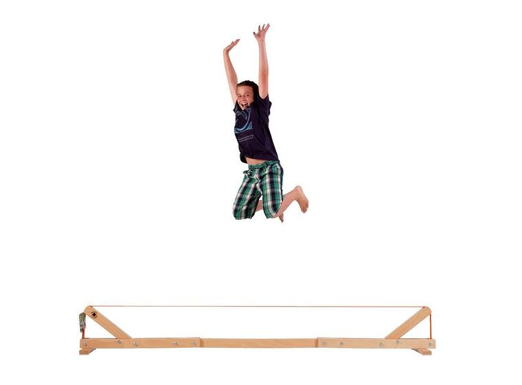 Teline slackline-tasapainonauhalle 356 x 30 x 45 cm, nauha mukana 