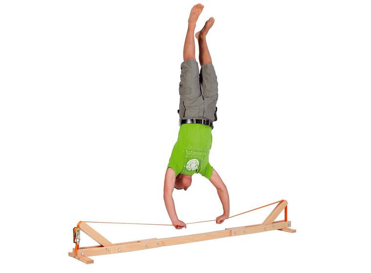 Teline slackline-tasapainonauhalle 356 x 30 x 45 cm, nauha mukana 