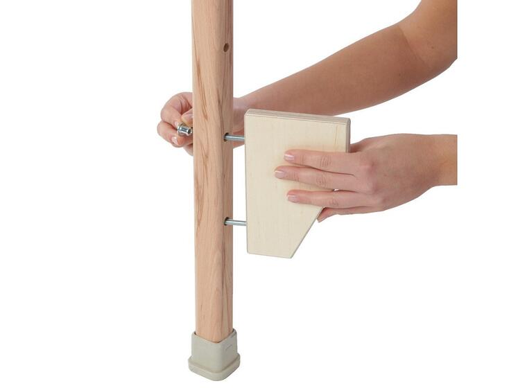 Puujalat, pituus 140 cm Säädettävät jalansijat 