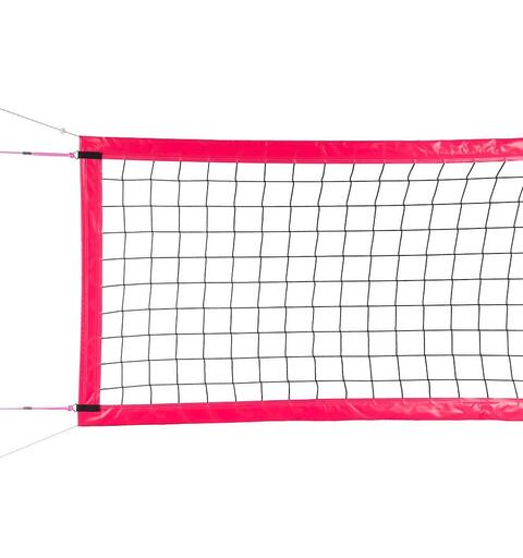 Rantalentopalloverkko 9,5 x 1 m 18x9 m kentille, vahvistetut reunanauhat