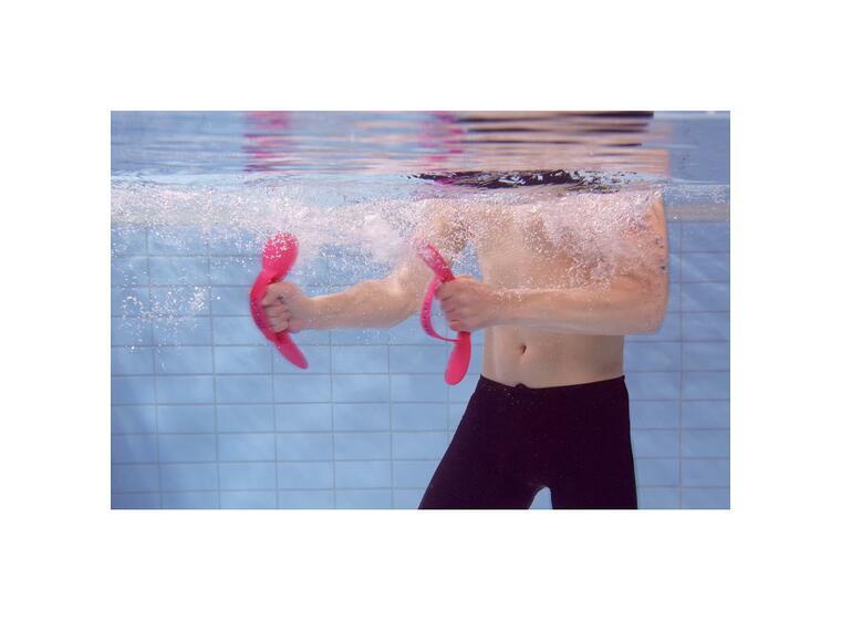 Aqua-BeFlex Käsimelat pinkki Monipuolinen työkalu vesikuntoiluun 