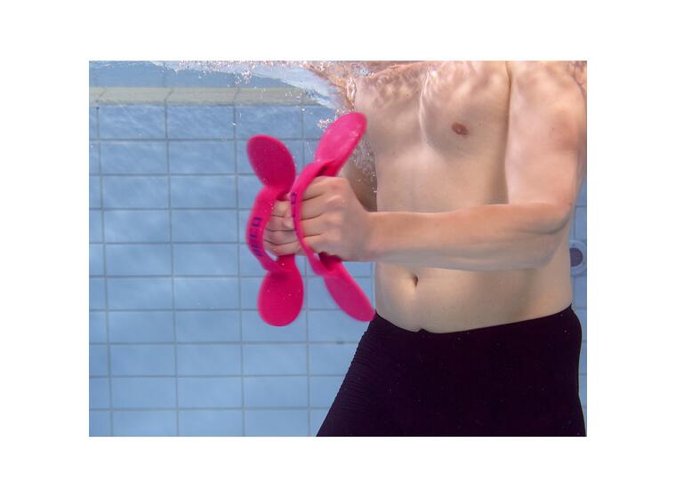 Aqua-BeFlex Käsimelat pinkki Monipuolinen työkalu vesikuntoiluun 