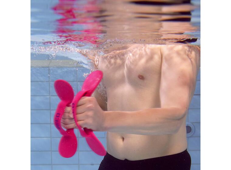 Aqua-BeFlex Käsimelat pinkki Monipuolinen työkalu vesikuntoiluun 