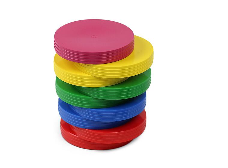 Disc'o'Bocce / 2R - 2Y - 2B - 2G - 1M Set of 9 pcs 