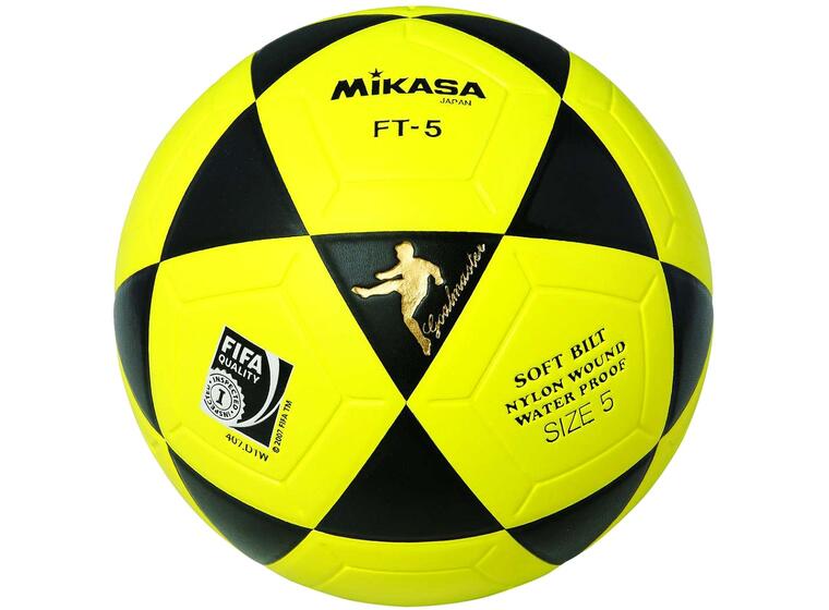 Jalkalentopallo Mikasa FT-5 BKY Koko 5, musta-keltainen 