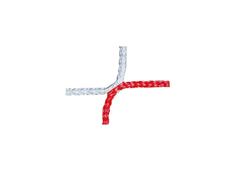 Knotless Net for Youth  Football Goals, Red/white 