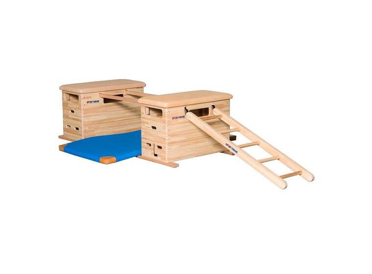 Sport-Thieme | Hyppyarkku Mini Vario 3-osainen | 100x50x70 cm | Pyörillä 