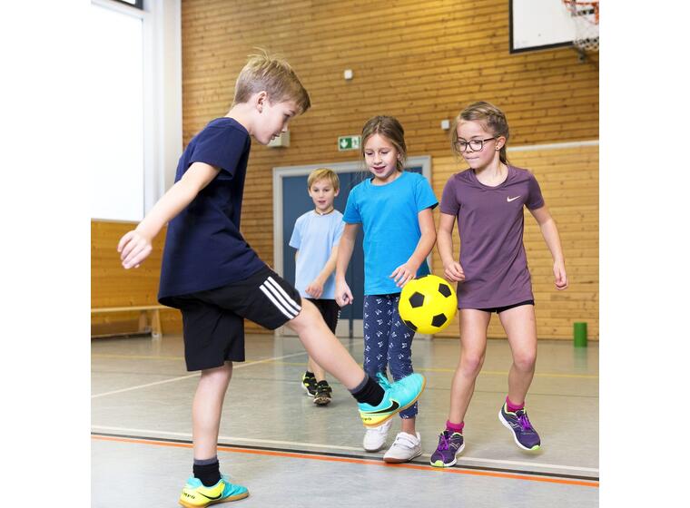 Sport-Thieme® PU Football Black/yellow 
