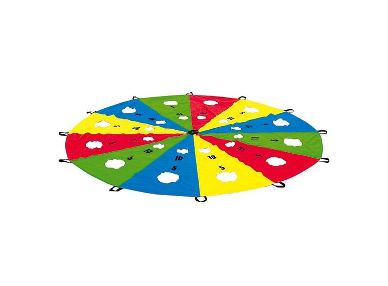 Swiss Cheese Parachute ø 4 m, 12 looped handles 
