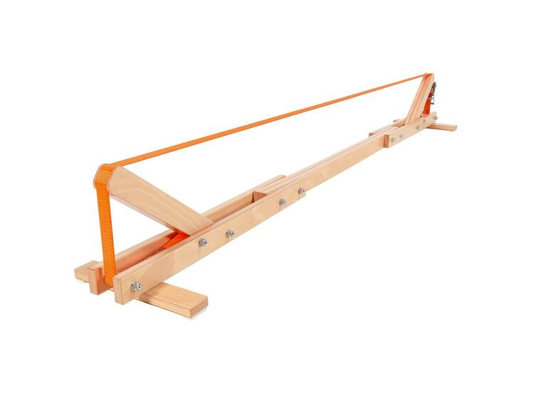 Teline slackline-tasapainonauhalle 240 x 30 x 32 cm, nauha mukana 