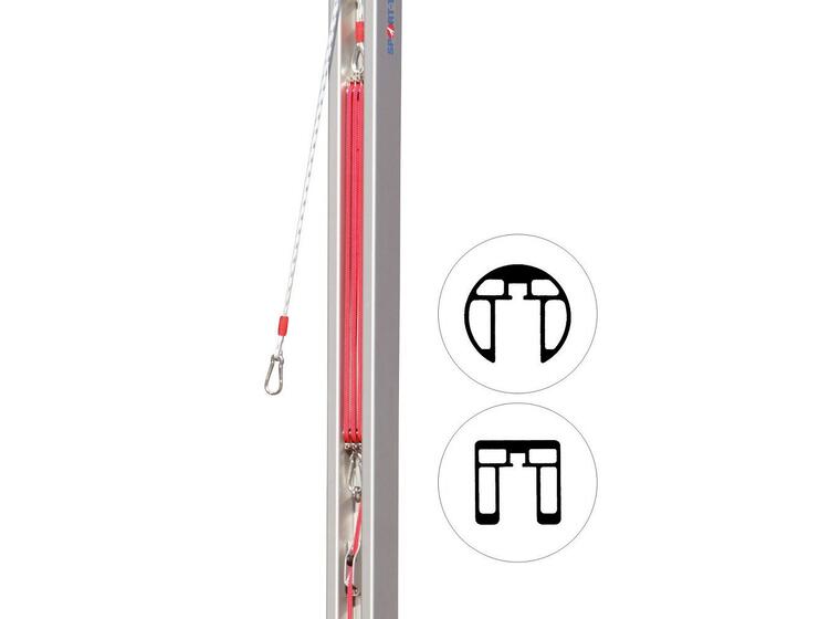 Voleyballstolpe Reservestrammer Standard profil 80x80mm eller ø 83mm 