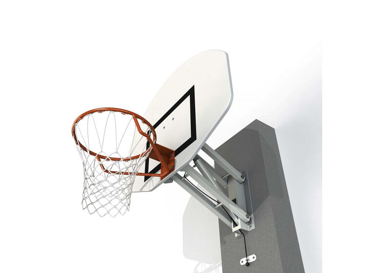 Basketballanlegg veggmontert Høydejusterbart med gassfjæring 