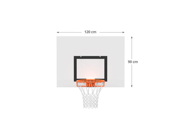 Basketballanlegg veggmontert Høydejusterbart med gassfjæring 