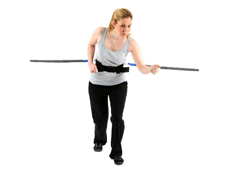 Vastuskuminauha Sprint Trainer setti Sis. vyö ja 2 vastusnarua 