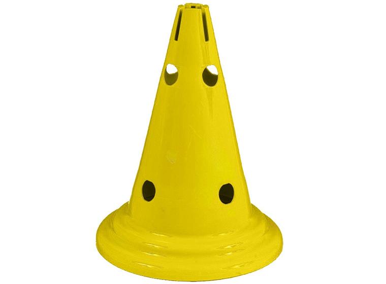Merkkikartio joissa reikiä 1kpl | 30 cm 8 koloa, keltainen