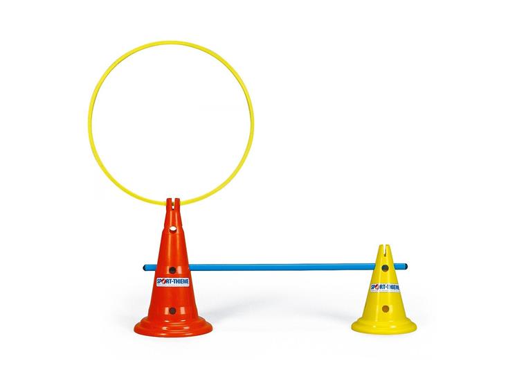 Merkkikartio joissa reikiä 1kpl | 30 cm 8 koloa, keltainen