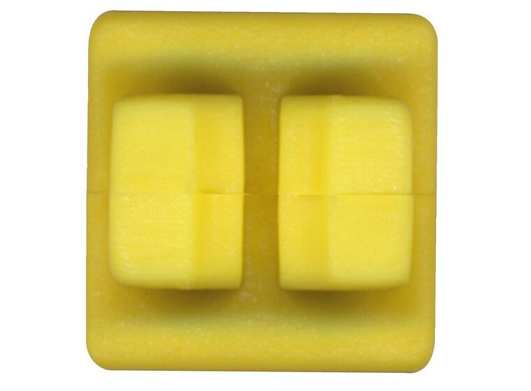 Verkkokoukku 10 kpl | 19x19x26 mm | Keltainen 