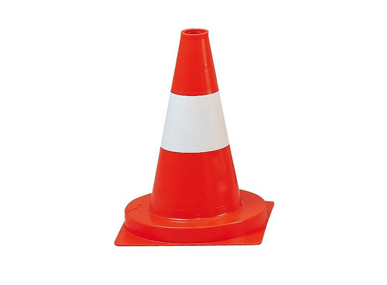 Marking Cone Red/White 23x23x35 cm, with out number 