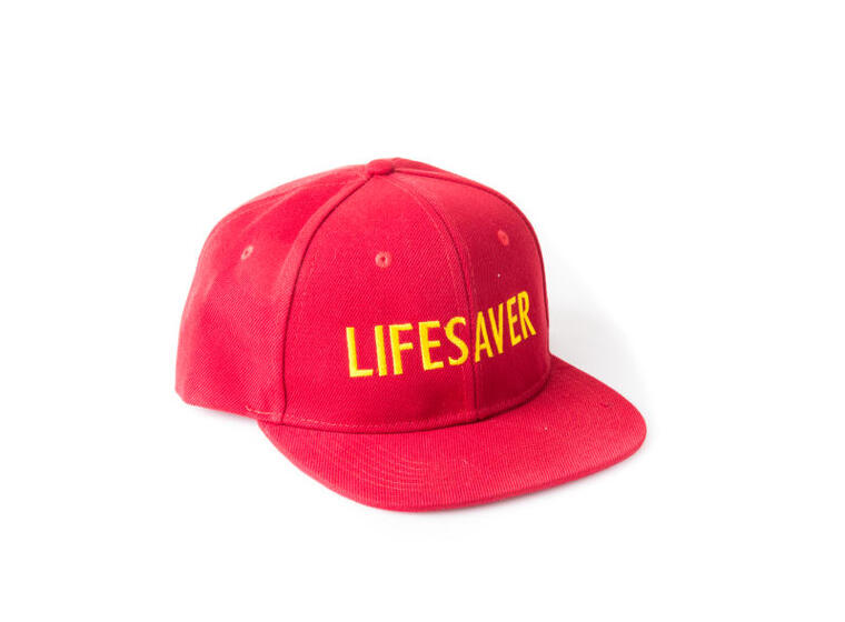 Uinninvalvojan Lippis LIFESAVER-tekstillä 