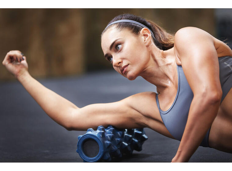 RumbleRoller Foam Roller Blå 