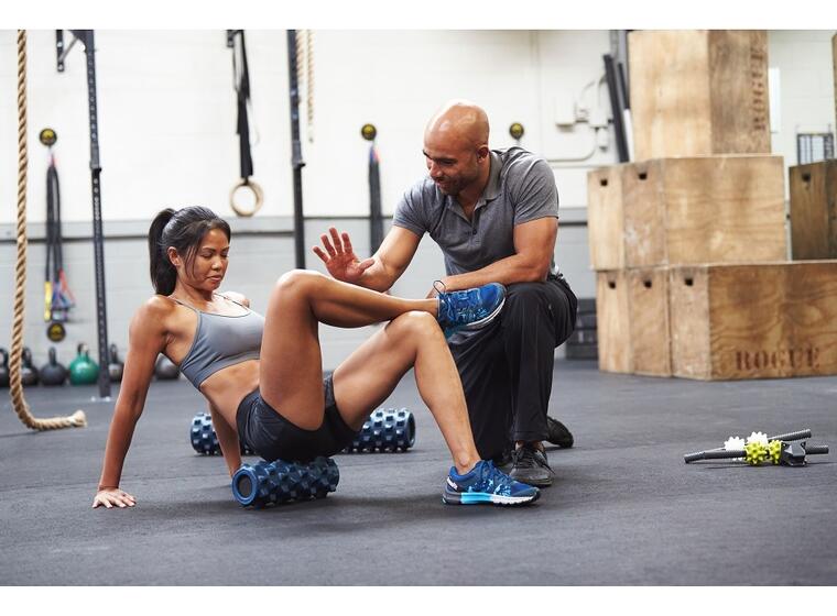 RumbleRoller Foam Roller Blå 