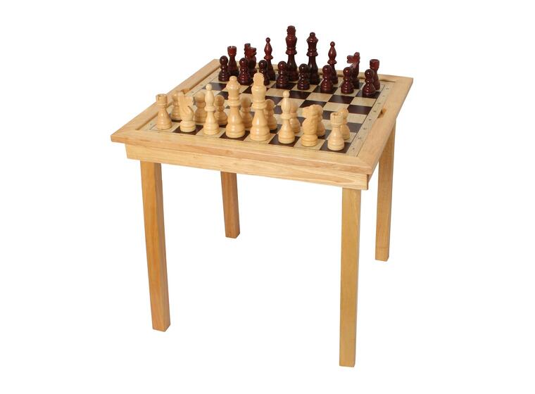 Spieltisch "Schach, Dame & Ludo" 
