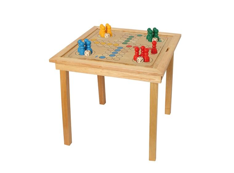 Spieltisch "Schach, Dame & Ludo" 