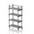 Mobile shelf with top rack 100 cm Grey 