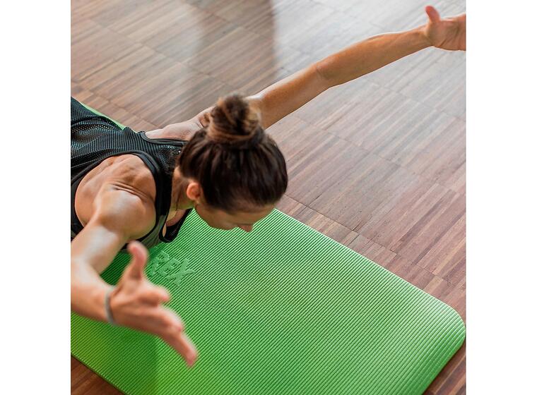 Airex Fitline | 140 x 60 x 1 cm Harmaa | Jumppamatto Ripustusrei'illä