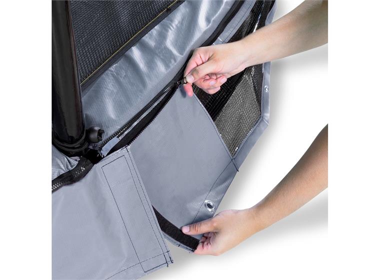 EXIT | Elegant Premium Trampoliini 266 x 437 cm | Harmaa