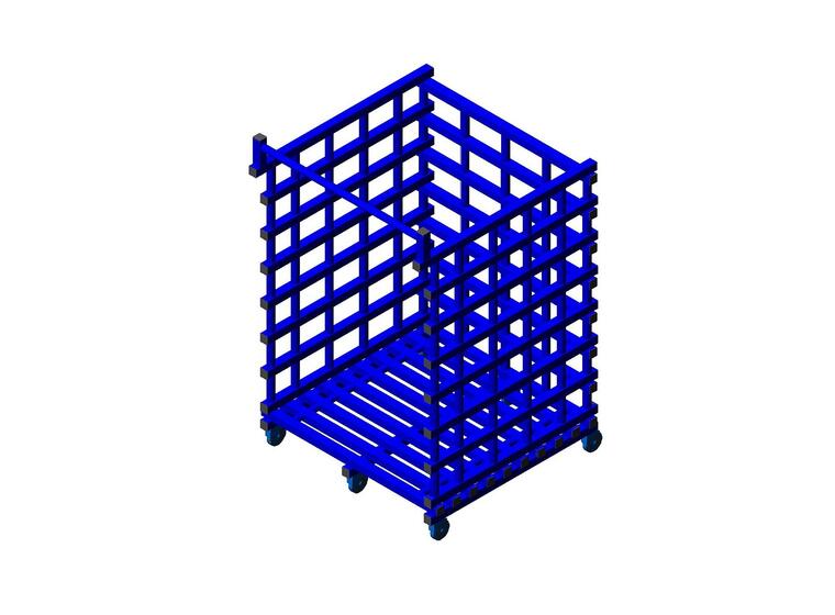 Kuljetuskärry Wibitille 171 x 109 x 109 xm 