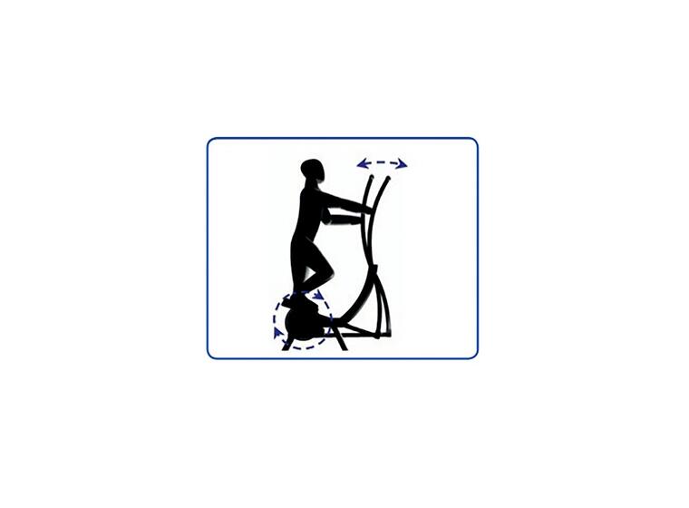 Crosstrainer ulkokäyttöön Ulkokuntosalille tai urheilukentälle 