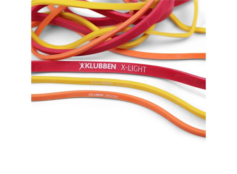 Klubben Vastuskuminauha Powerband 1 kpl | erittäin kevyt - keltainen