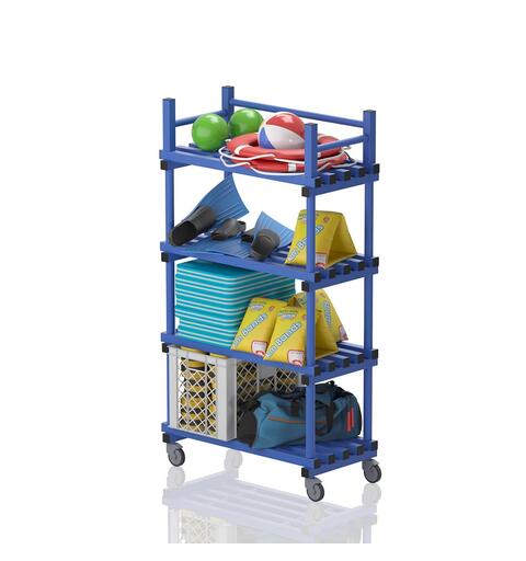 Mobile shelf with top rack