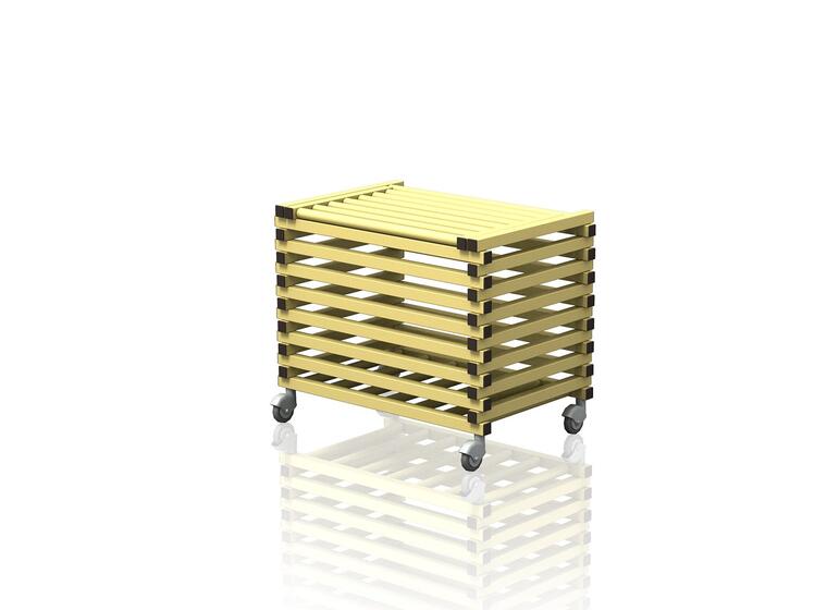 T(S) with top cover Yellow 104 x 69 x 84 cm 