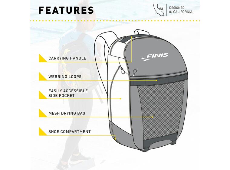 Finis | Rival Swim Reppu 32 l | Musta 