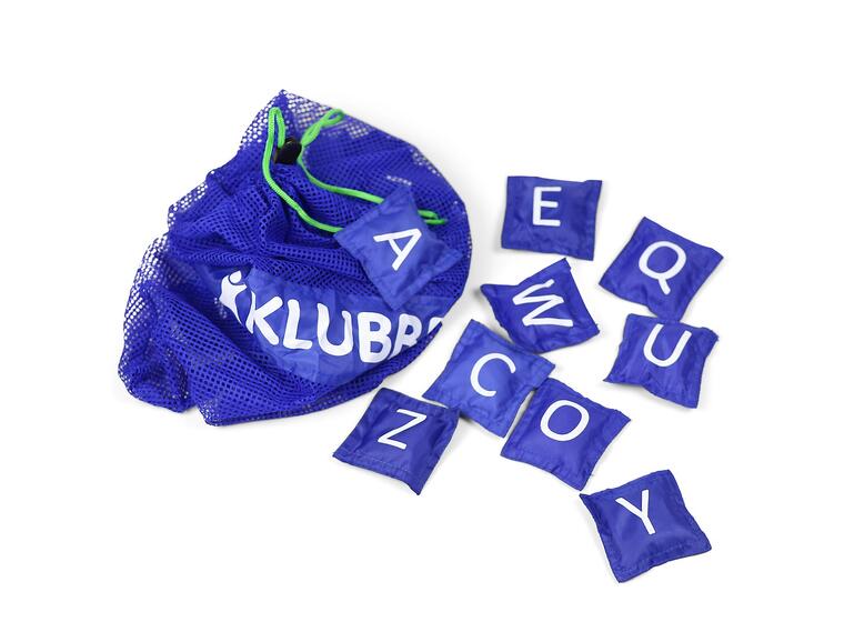 30 beanbags 7,6*7,6 - English letters Nylon - print both sides 