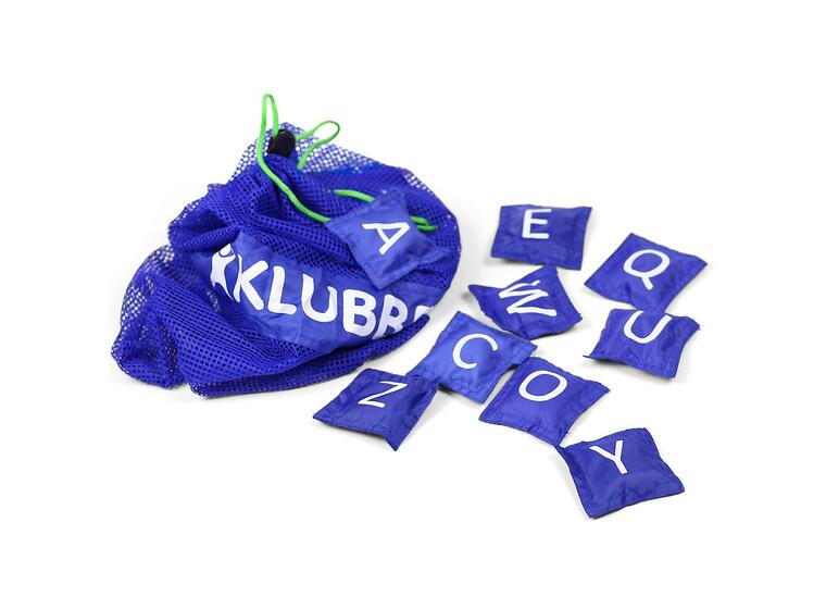 30 beanbags 7,6*7,6 - English letters Nylon - print both sides 