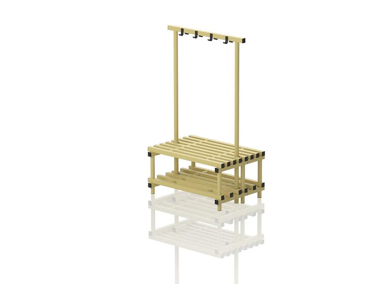 Benches with hanger Yellow 100 cm 