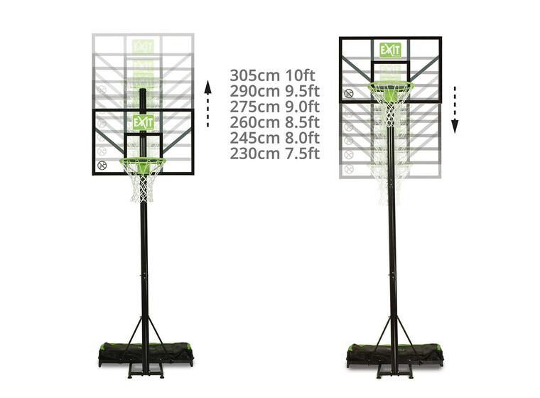 EXIT Comet flyttbare basketballstativ 